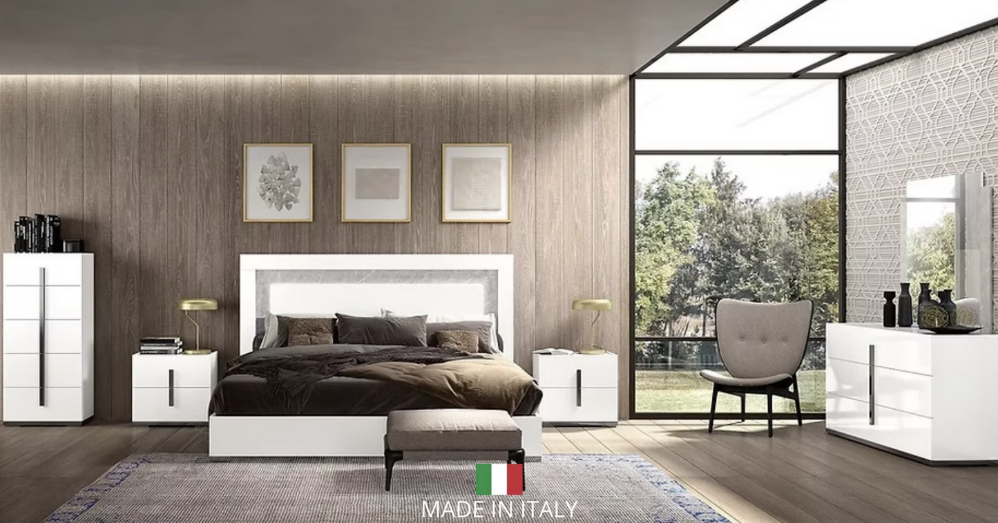 5pcs Mara King Italian Bedroom Set