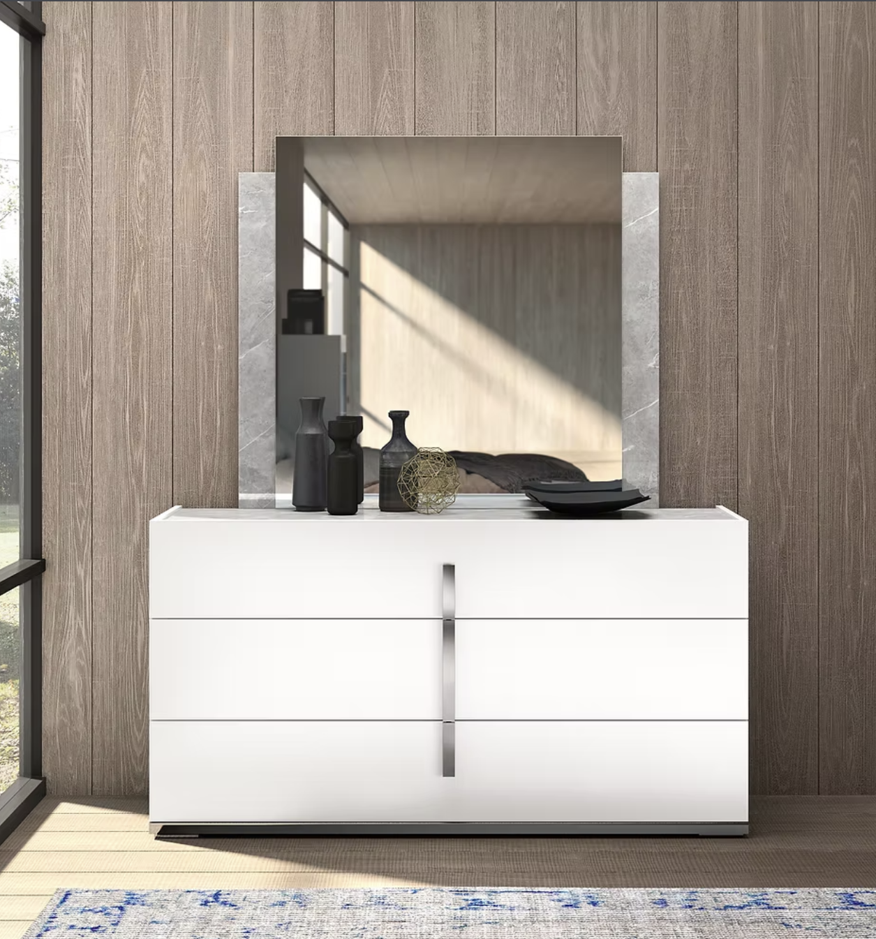 5pcs Mara King Italian Bedroom Set