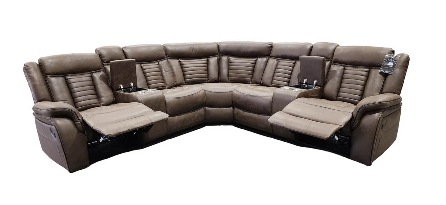 S4002 Samuel Brown Reclining Sectional