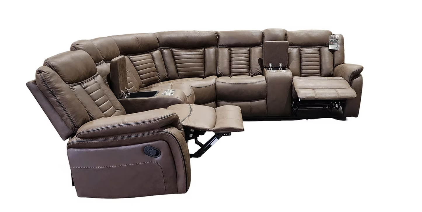 S4002 Samuel Brown Reclining Sectional