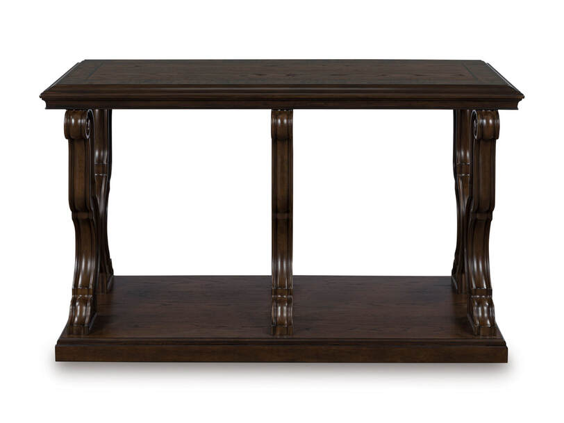 T647-4 Dark Brown Sofa Table