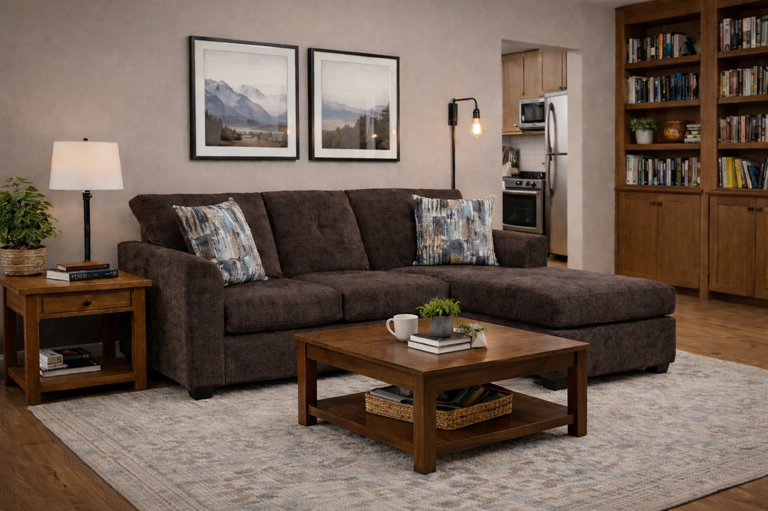 Washington 3006 Chocolate Sectional