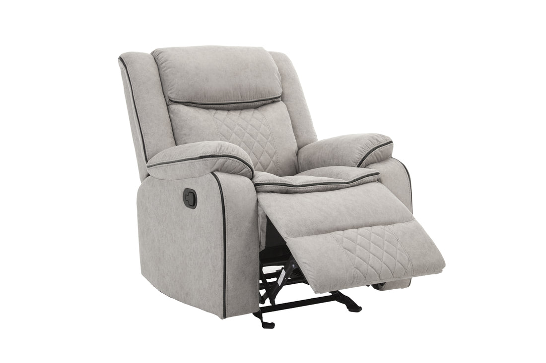 3pcs Weston Stone Fabric Reclining Sofa Set
