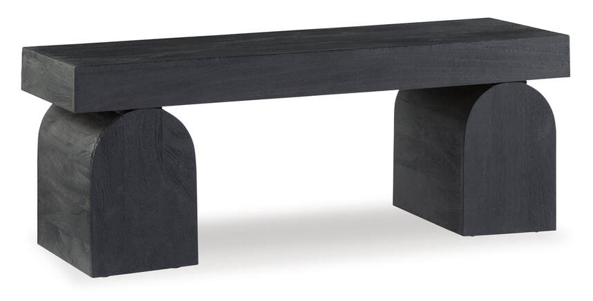 A3000683 Black Wood Accent Bench