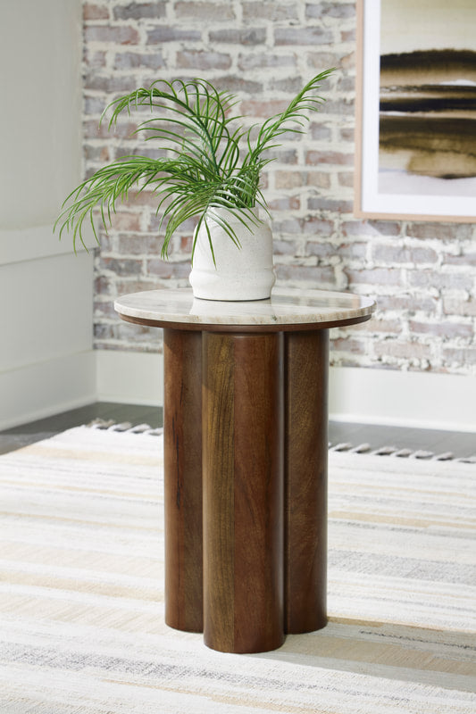 A4000623 Marble Top Accent Table