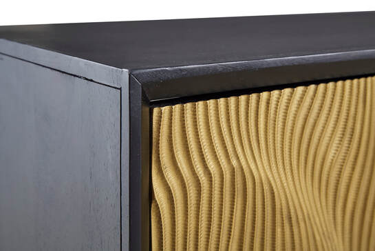 A4000654 Black & Gold Accent Cabinet