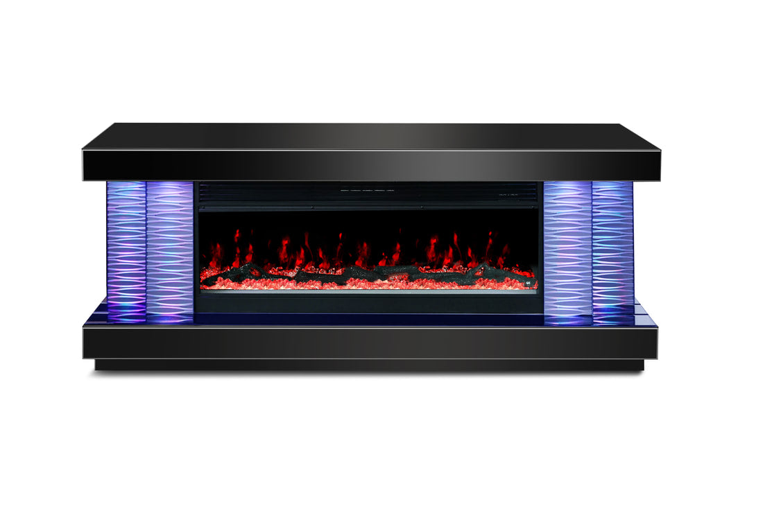 A89 TV Stand with Fireplace