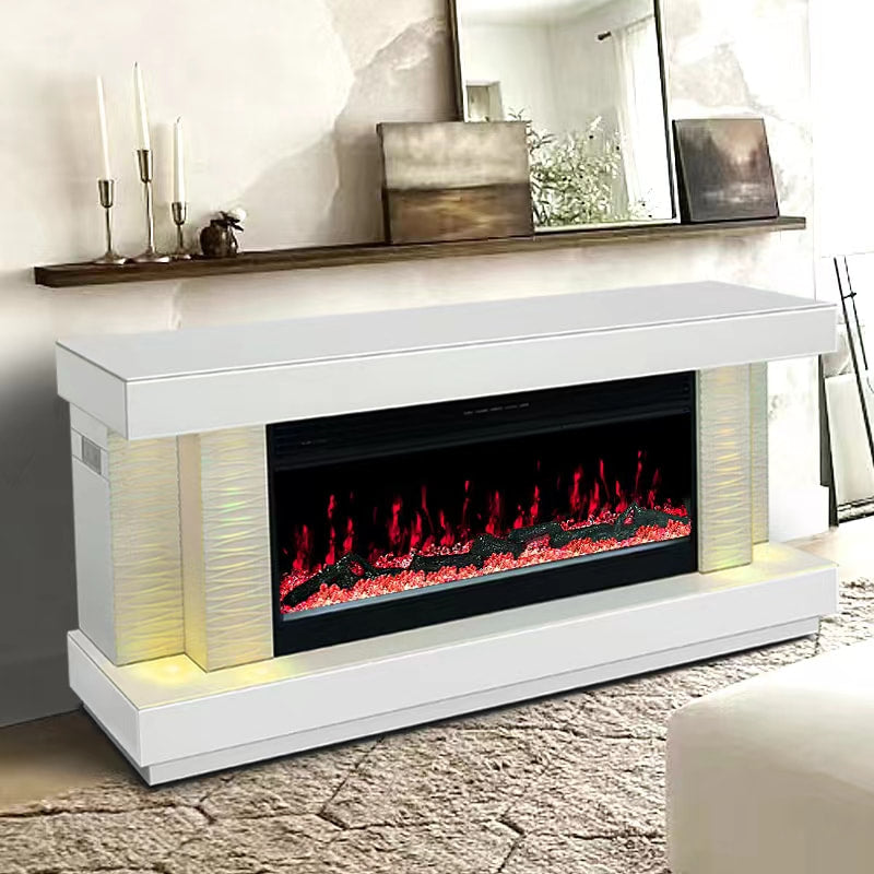 A91 TV Stand with Fireplace