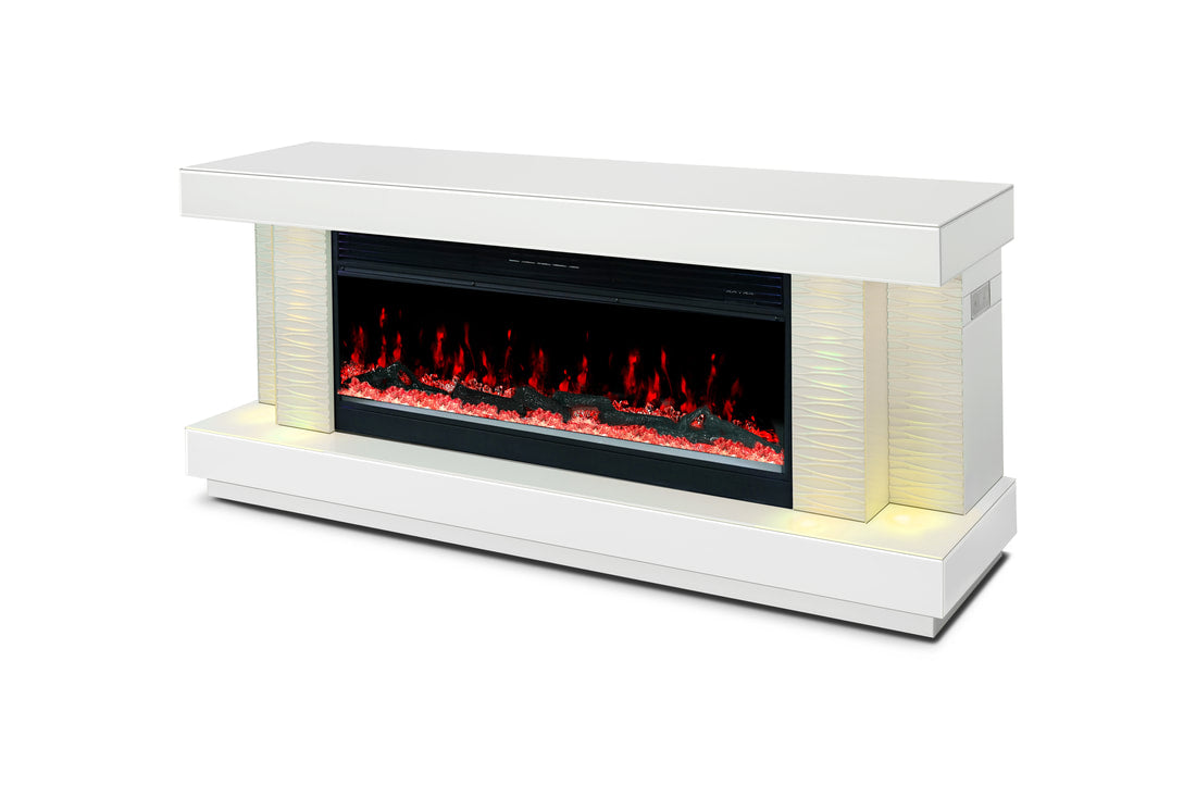 A91 TV Stand with Fireplace