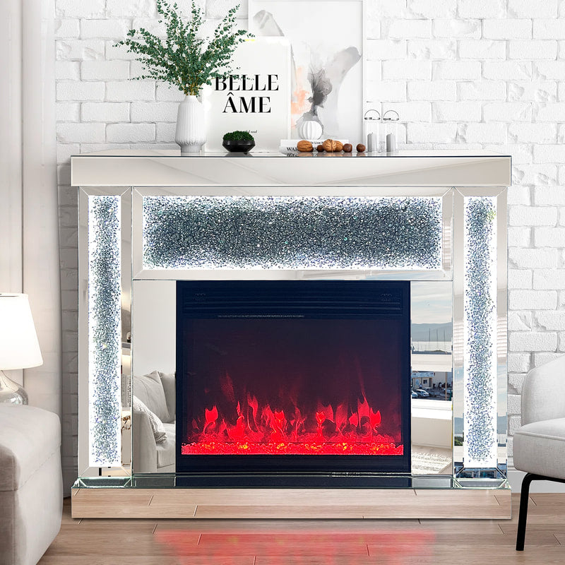 Mirror Glass Fireplace