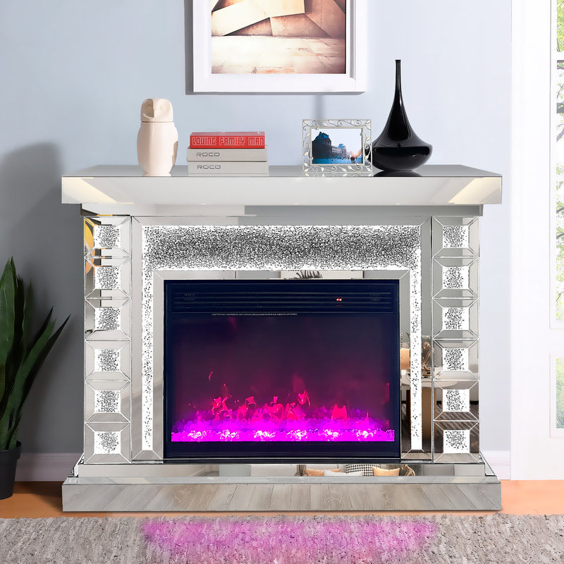 Mirror Glass Fireplace