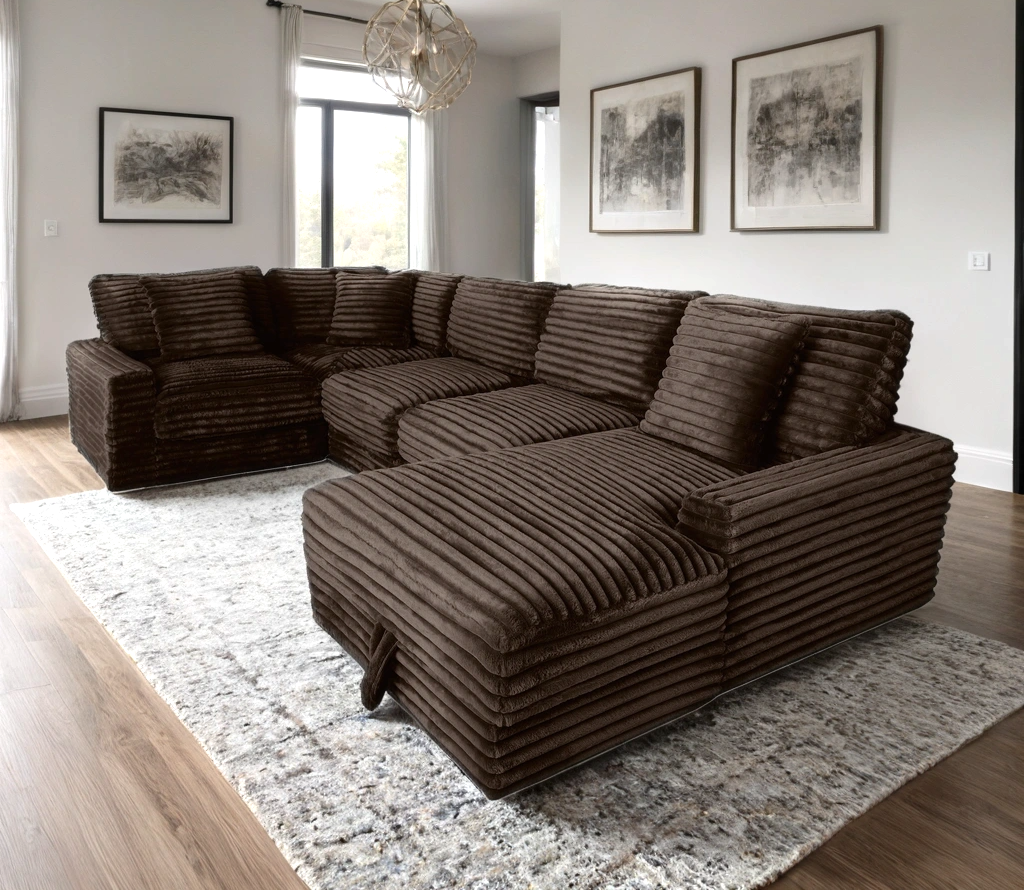 Alisson Mocha Oversized Sectional