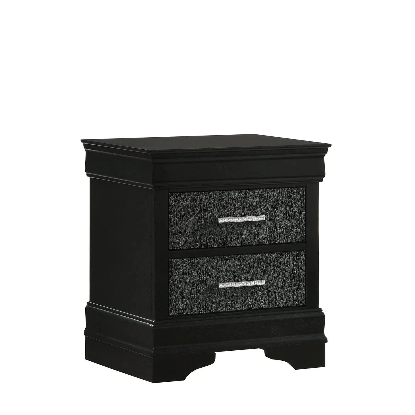 amalia black panel youth bedroom set