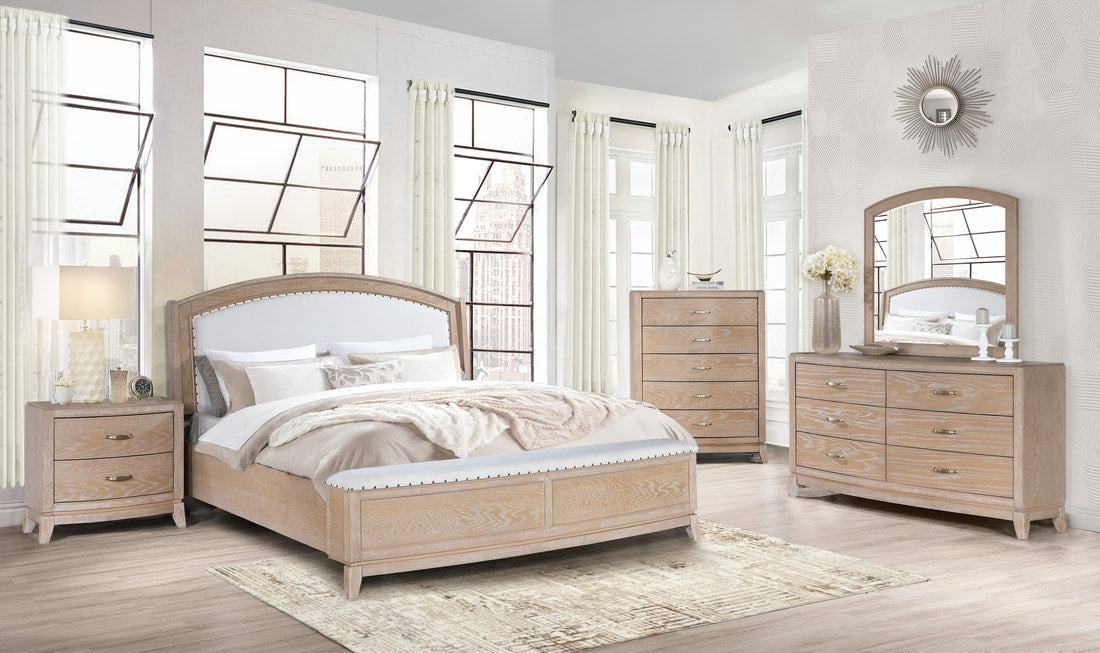 5pcs B8010 Wood Bedroom Set