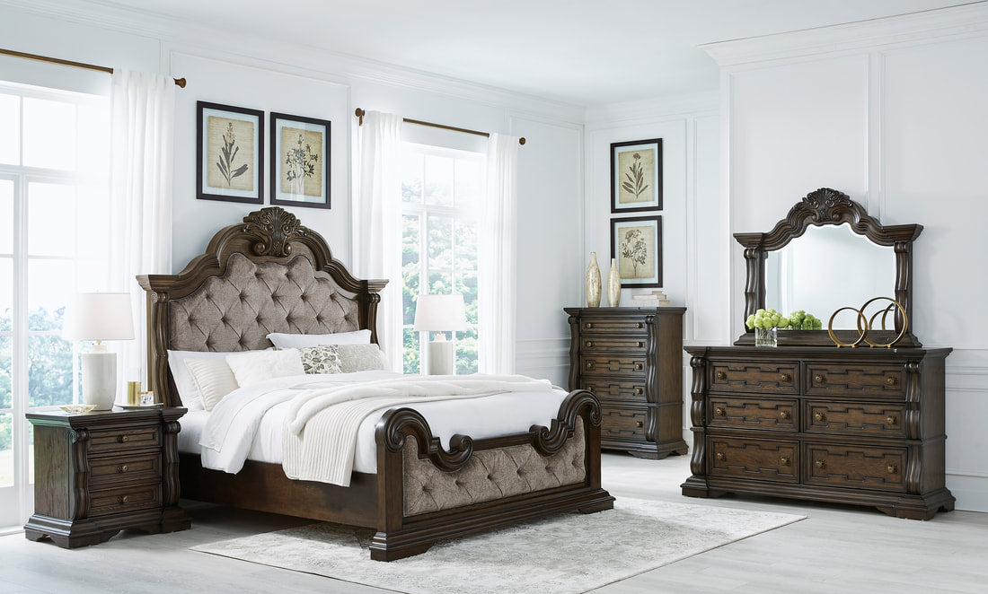 5pcs B947 Wood Bedroom Set
