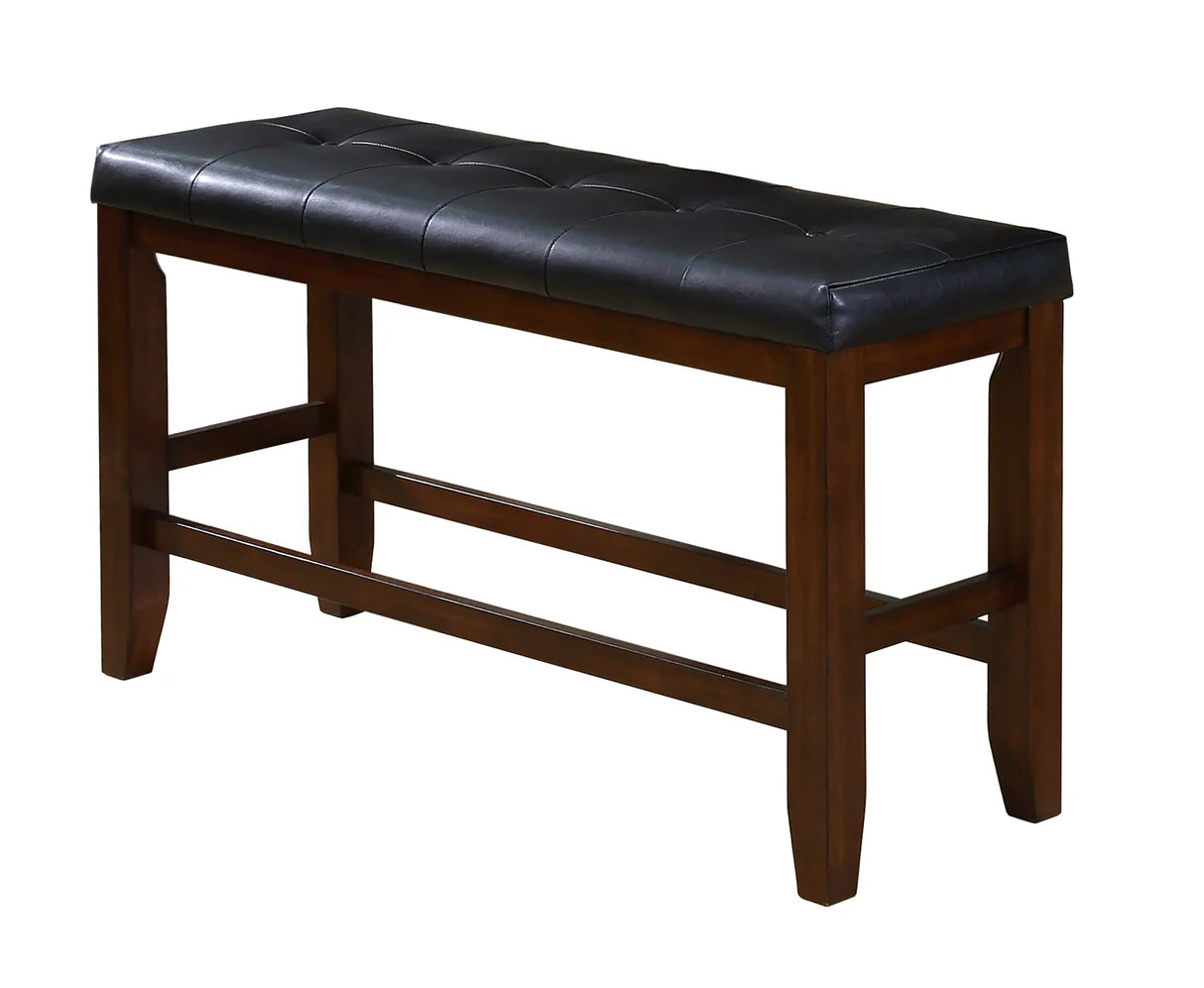 6pcs Bardstown Cherry Brown Counter Dining Room Set