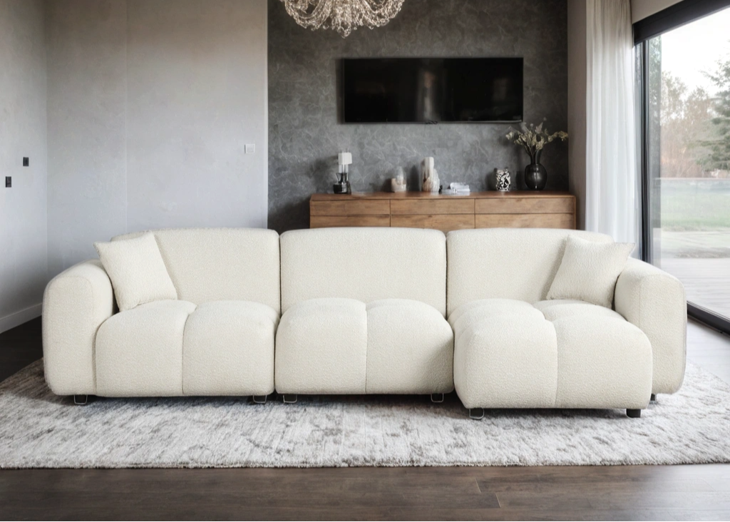 Bella Sand Boucle Sectional
