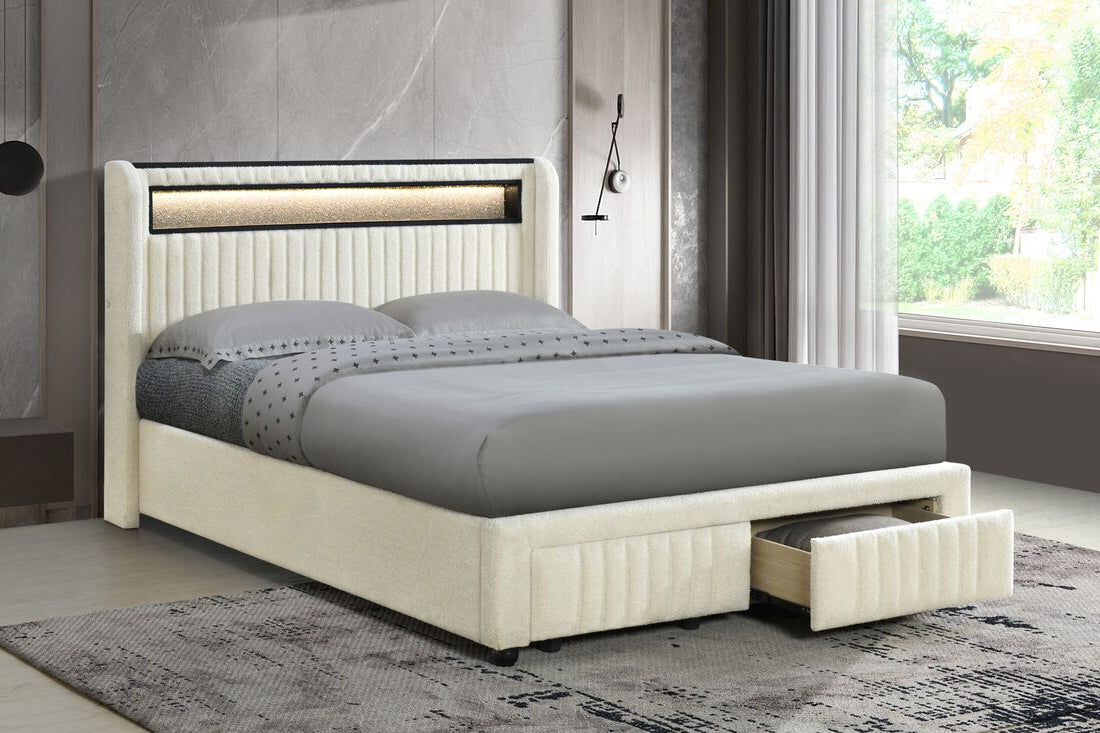Cupid Beige Platform Bed
