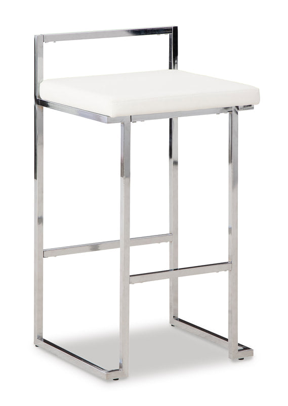 2pcs D275-730 White Bar Stool