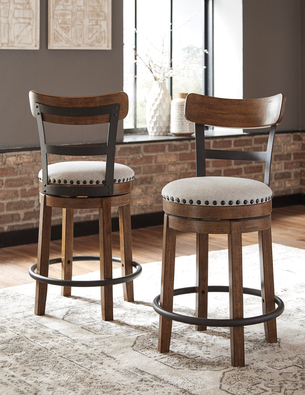 D546-430 Brown Swivel Barstool