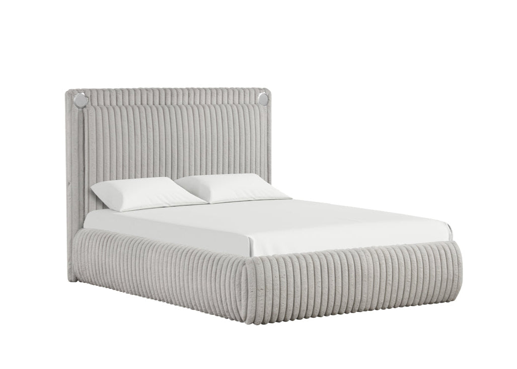 Diana Grey Fabric Platform Bed Frame