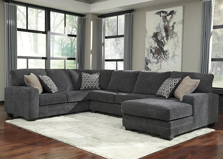 Ashley 72600 Tracling Slate Sectional 3 Pieces