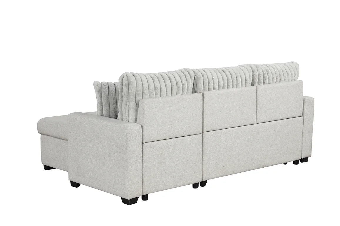 S8670 Nori Grey Sectional with Pullout Bed