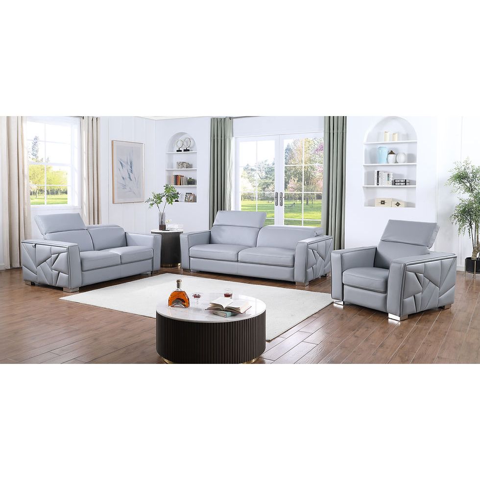 MI-1240 Astra (LT.Blue) - Sofa & Loveseat