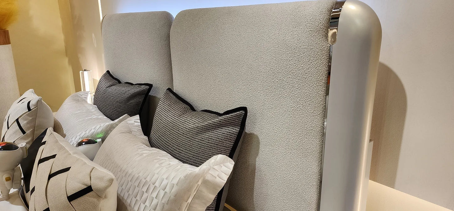 5pcs B6300 Amara Pearl White Finish Bedroom Set