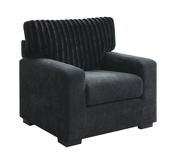 3pcs o 2pcs S1800 Tarra Black Sofa & Loveseat