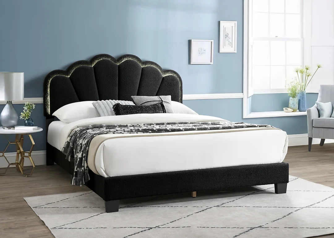 B9130 Gul Black Bed Frame