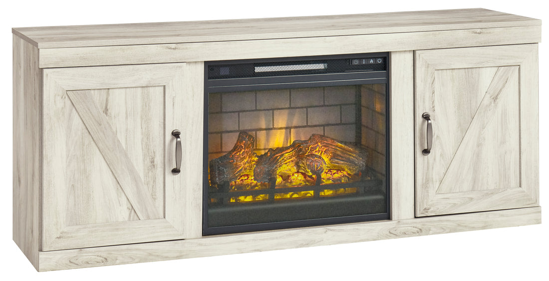 EW0331-268 Wood TV Stand with Fireplace