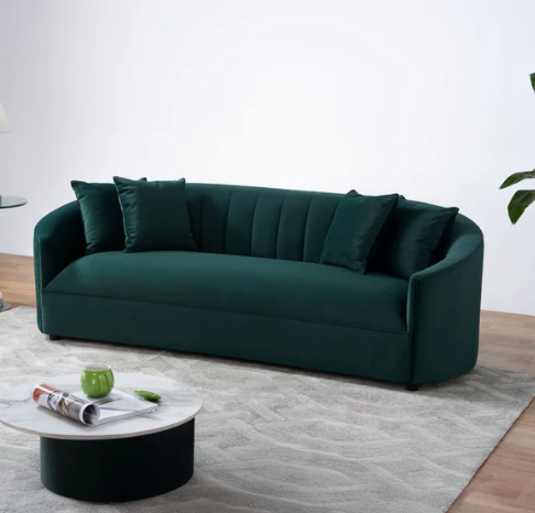 Clerance - Kyle Green Velvet Sofa