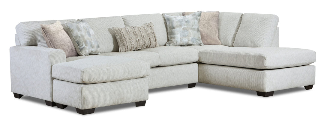 4010 Cashmere Fabric Sectional