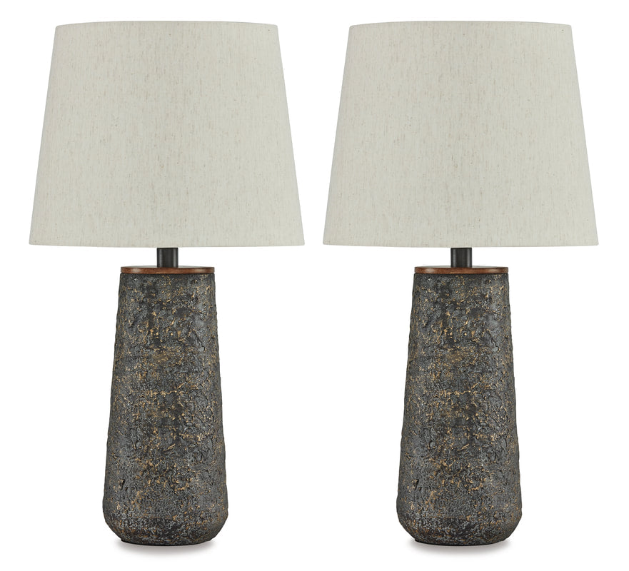 2pcs L204474 Bronze Finish Lamp Set
