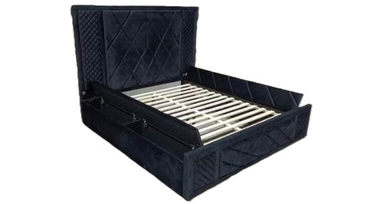 Lorenzo Black LED Platform Bed