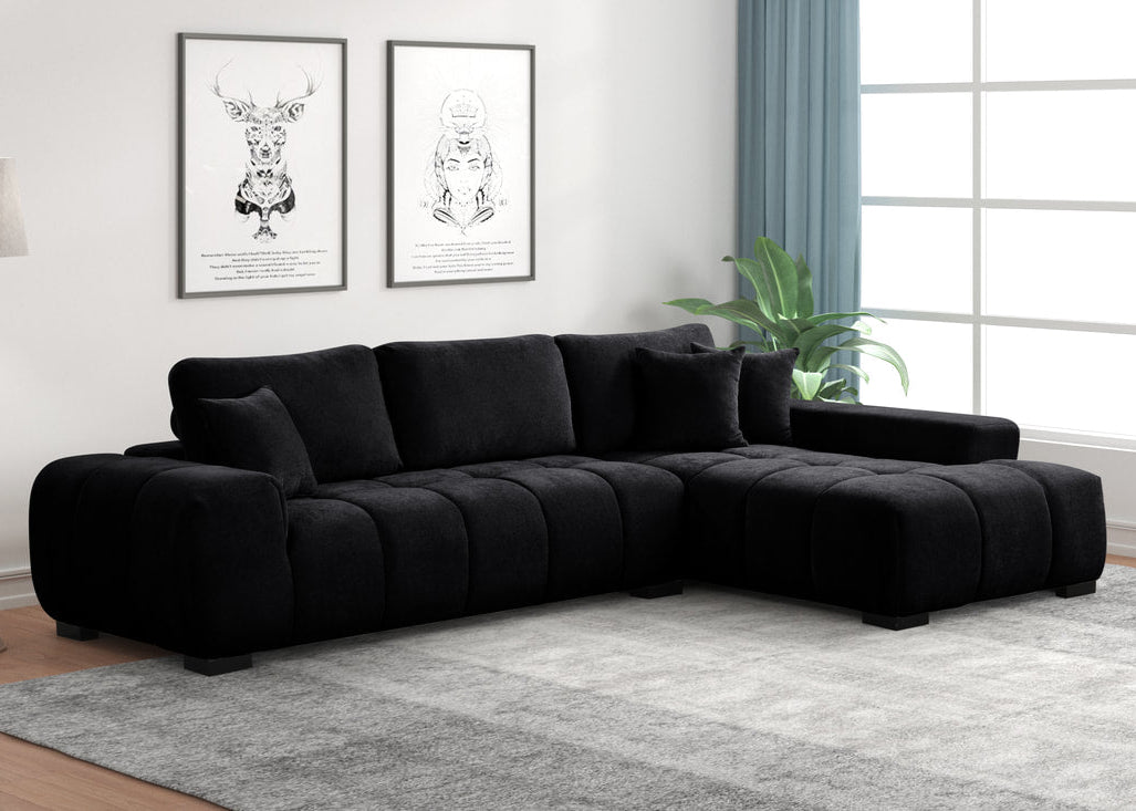 Manhattan2 Black Sectional