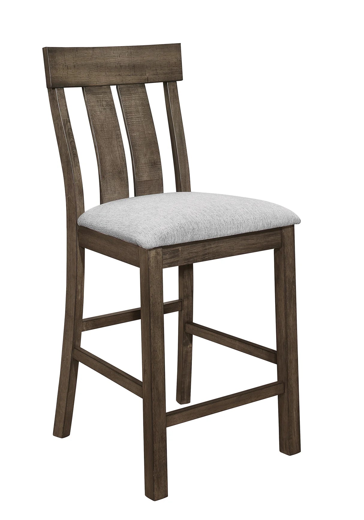 6pcs Quincy Wood Finish Counter Height Dining Set