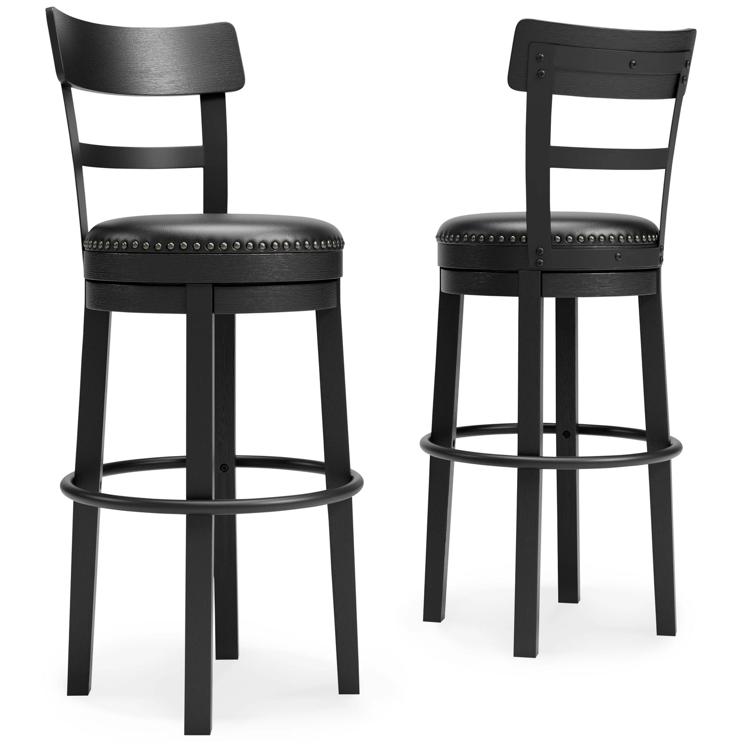 D546-630 Black Swivel Barstool