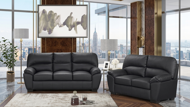 Tiffany Black Living Room Set