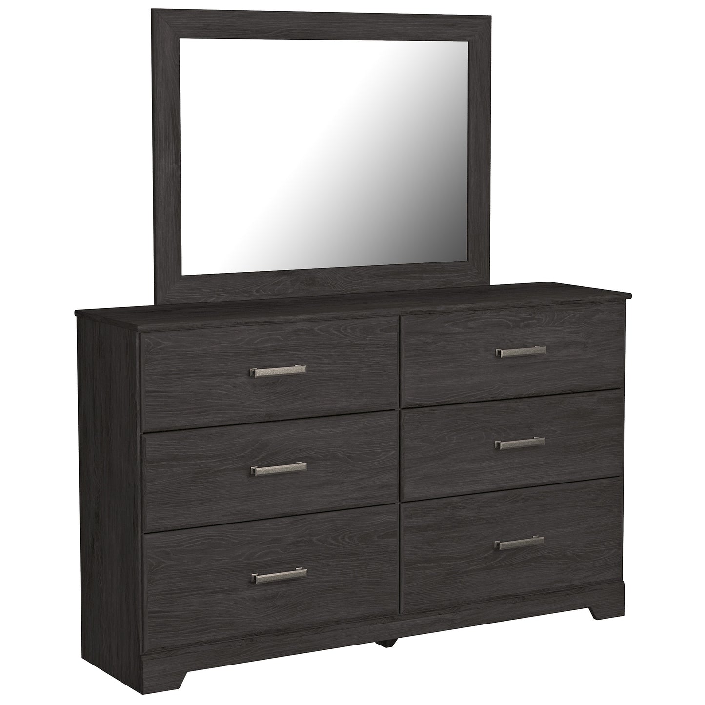 5pcs or 4pcs Ashley B2589 Charcoal Wood Finish Bedroom Set