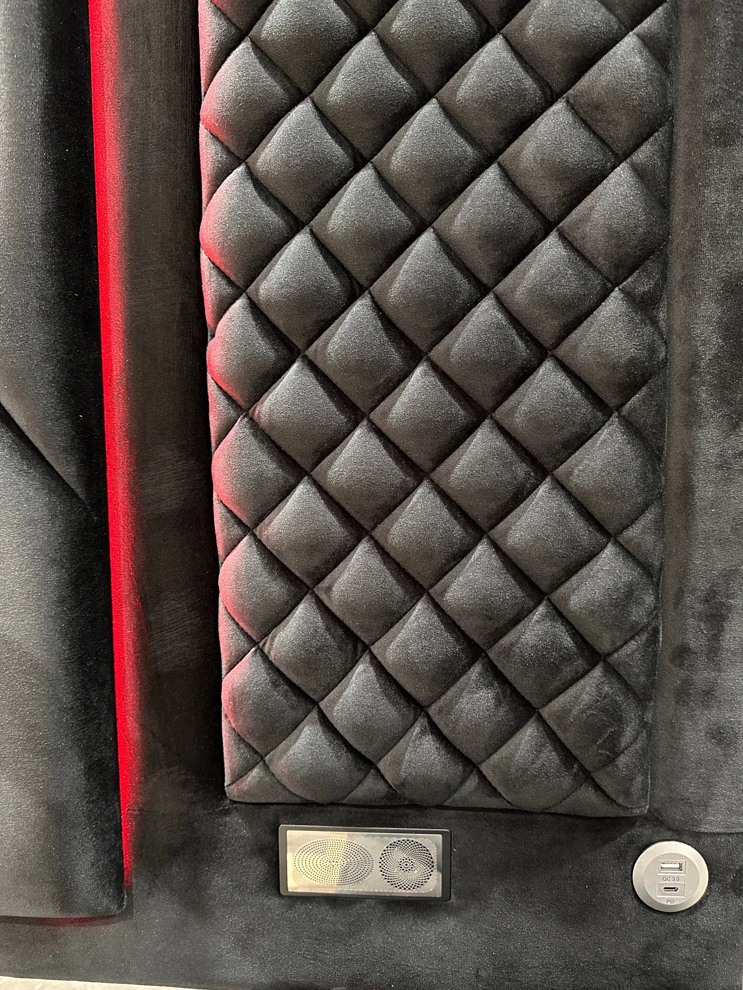 Lorenzo Black LED Platform Bed