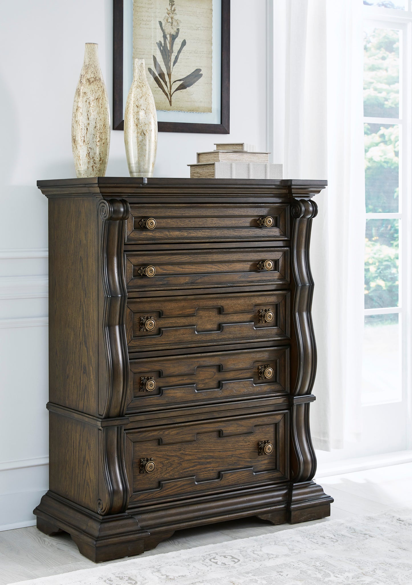5pcs B947 Wood Bedroom Set