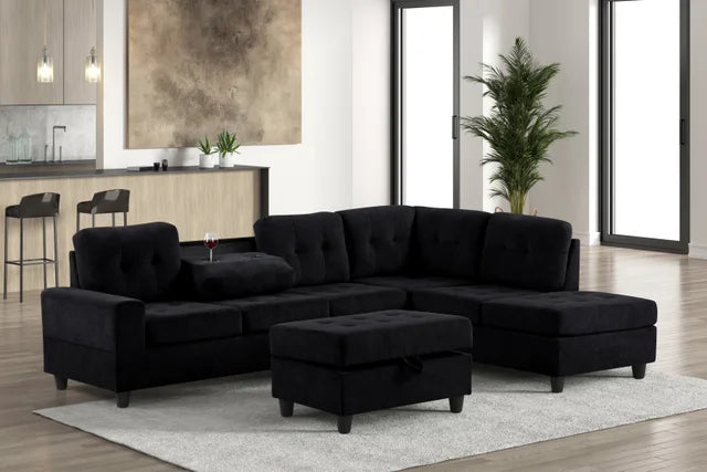 40Heights Reversible Sectional + Ottoman (ETA 10/15)