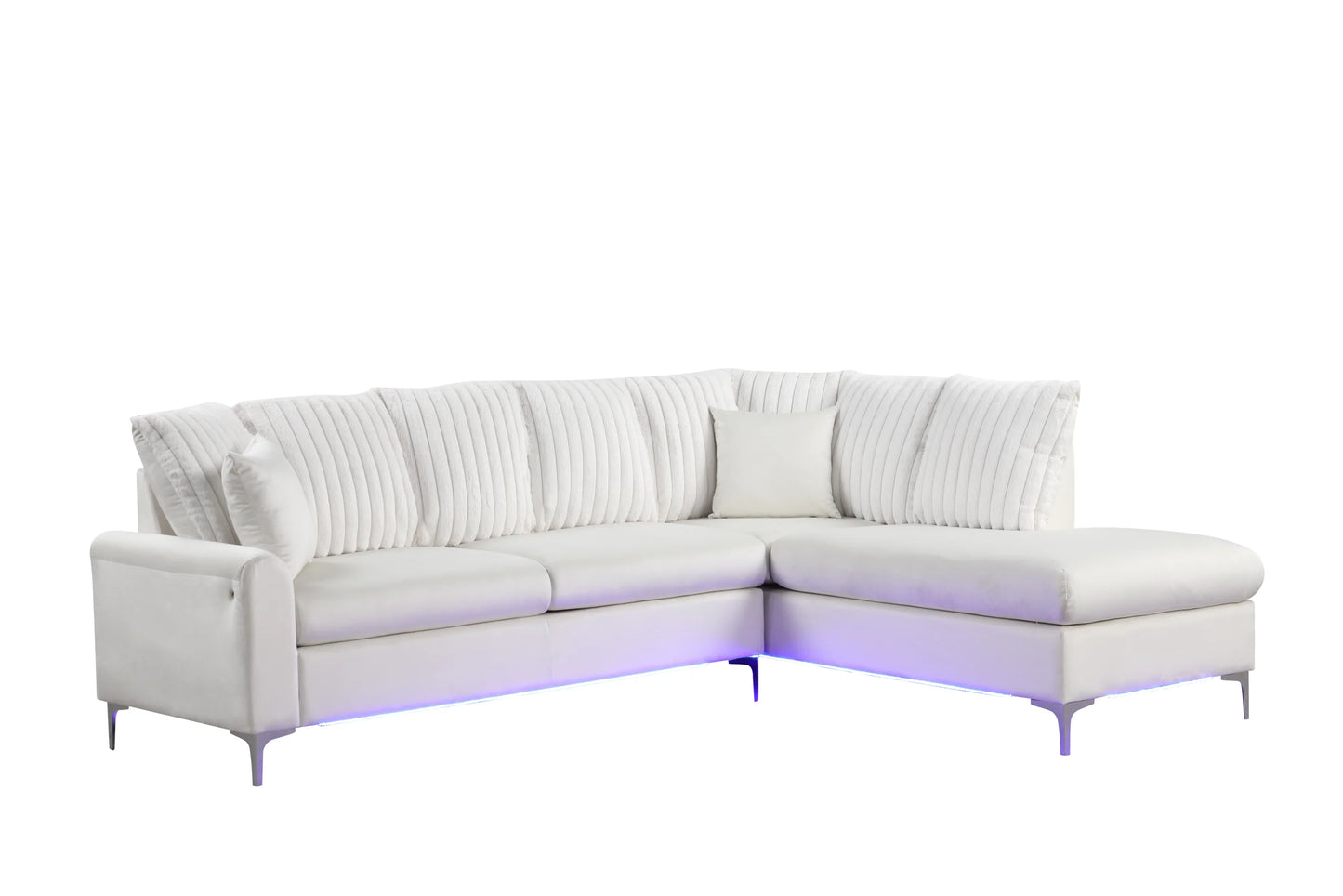 Candy LED Beige Reversible Sectional