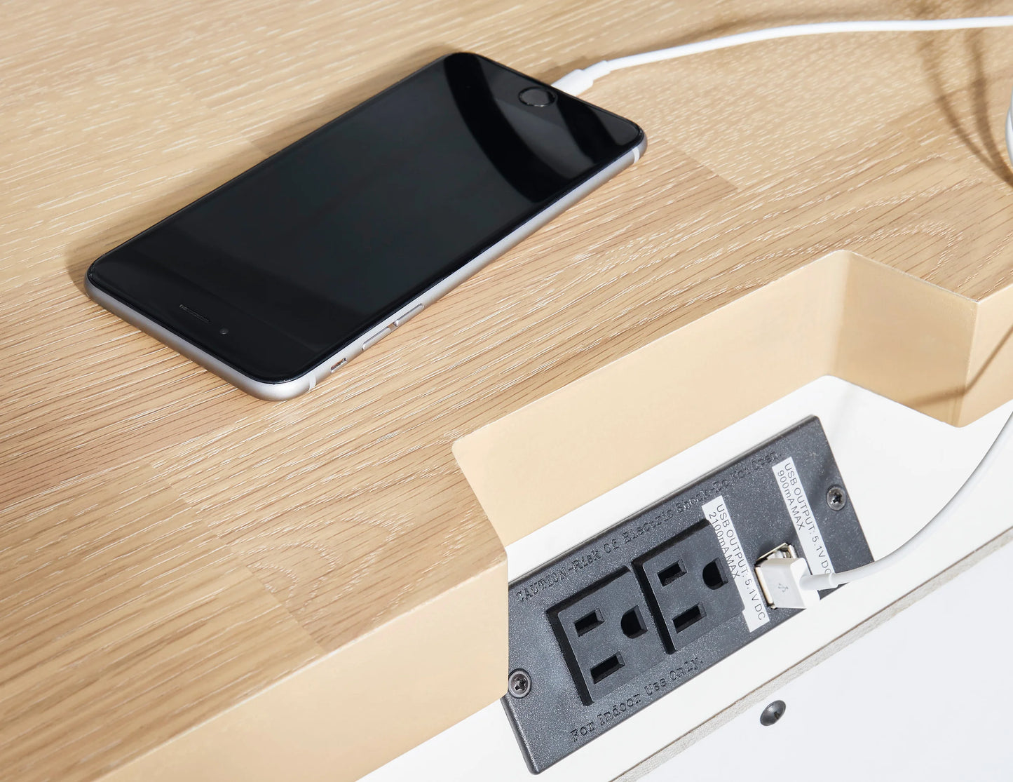 5pcs B844 White Wood Finish Bedroom Set