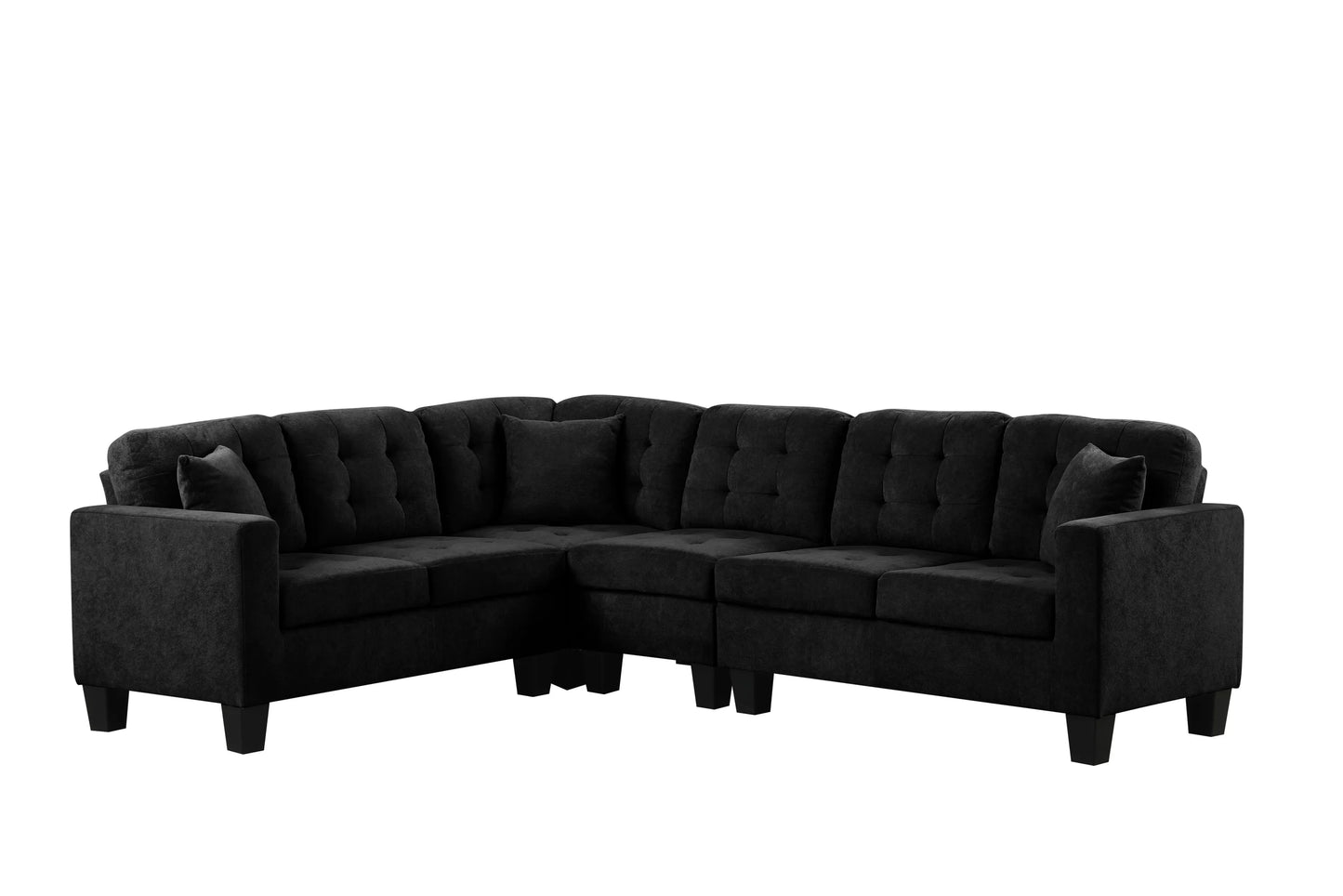 Logan2 Black Reversible Sectional
