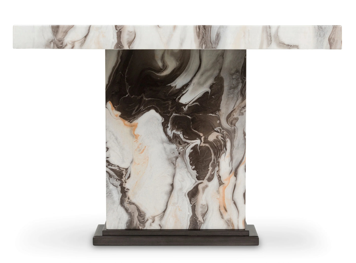 7pcs Ashley D581 Marble Dining Set