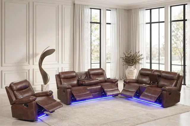 Isabel Espresso - 2PC Reclining Set