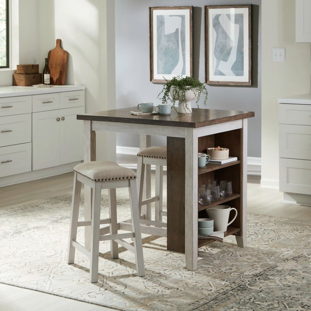 942 Two-Tone 3PC - Table + 2 Chairs